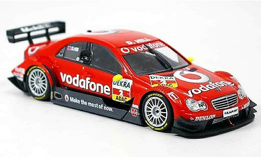 Mercedes Classe C DTM 1/43 Minichamps Damon Hill Team Vodaphone 2006 modellautos