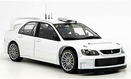 Mitsubishi Lancer Evolution IX 1/18 Autoart wrc weiss plain body version 2005 modellautos