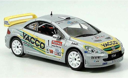 Peugeot 307 WRC 1/43 Norev no.1 yacco vouilloz kunger modellautos