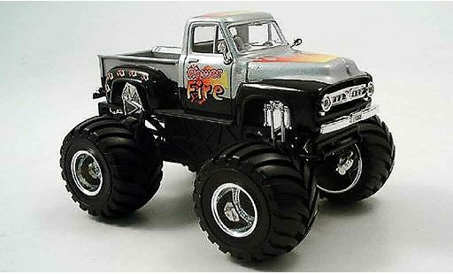 Ford F-100 Monster Truck 1/43 Yat Ming 00 grau metallisee schwarz 1953 modellautos