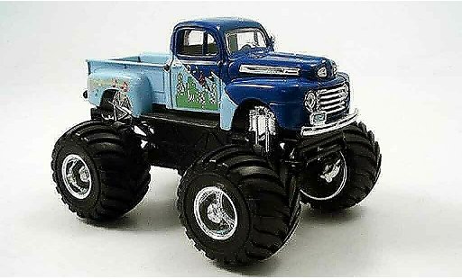 Ford F-100 Monster Truck 1/43 Yat Ming 00 blau 1948 modellautos