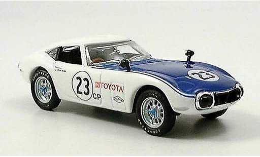 Toyota 2000 GT Shelby 1/43 Del Prado weiss blau no.23 modellautos