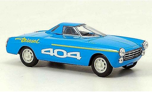 Peugeot 404 Diesel 1/43 Norev Rekord blau 1965 modellautos
