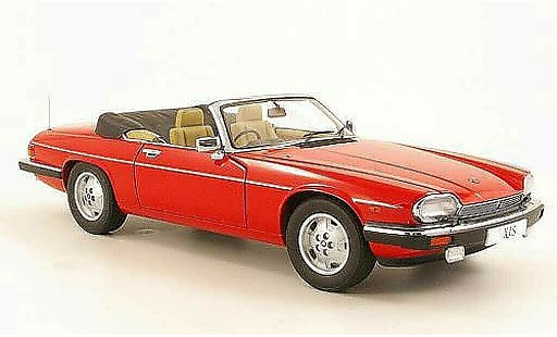 Jaguar XJS 1988 1/18 Autoart Cabrio rot RHD modellautos