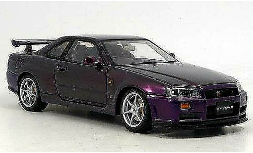 Nissan Skyline R34 1/18 Autoart gt-r v-spec ii purple modellautos