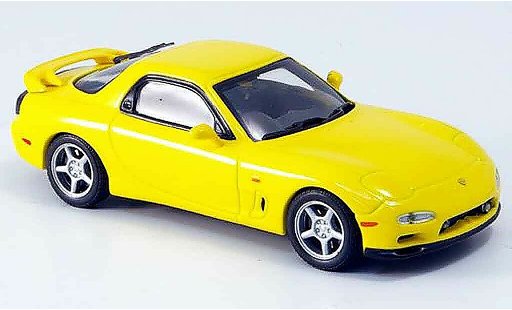 Mazda RX7 1991 1/43 Kyosho (FD3S) Type R gelb modellautos