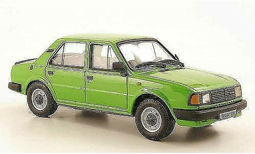Skoda 120 Base 1/43 Abrex L gr&Atilde;&frac14;n 1986 modellautos