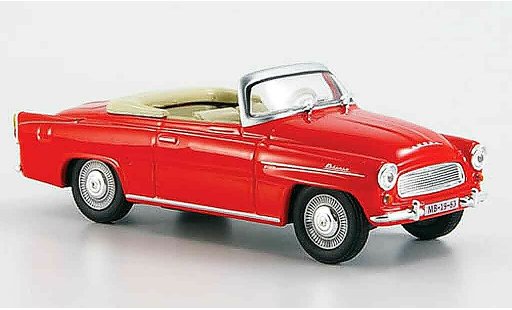 Skoda Felicia Roadster 1/43 Abrex rot modellautos