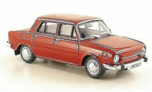 Skoda 110 R 1/43 Abrex rot 1969 modellautos