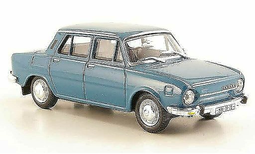 Skoda 110 Base 1/43 Abrex blaugrau 1969 modellautos