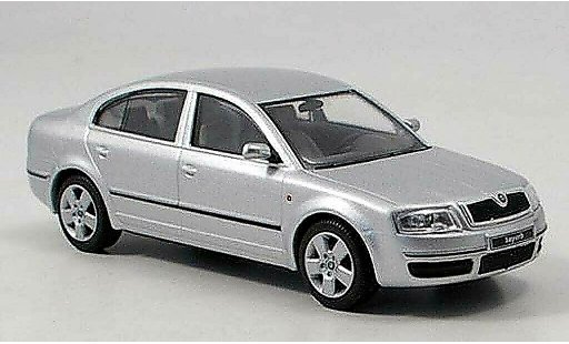 Skoda Superb Base 1/43 Abrex grau modellautos