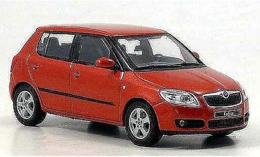 Skoda Fabia II 1/43 Abrex orange modellautos