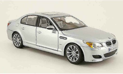 Bmw M5 berline 1/18 Maisto E60 grau blau modellautos
