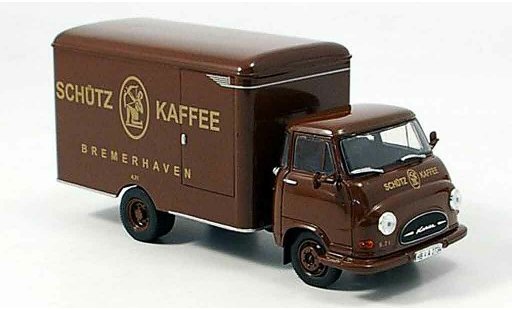 Hanomag Kurier Kofferwagen 1/43 Norev Corman 1960 modellautos