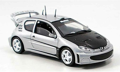 Peugeot 206 Tuning 1/43 Solido grau metallisee modellautos