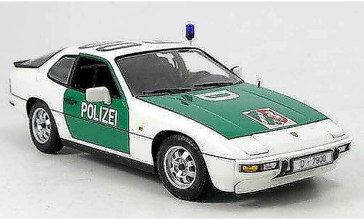 Porsche 924 Base 1/18 Minichamps police autoroute dusseldorf modellautos