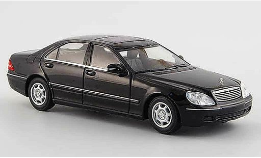 Mercedes Classe S Base 1/43 Minichamps (W 220) schwarz 1998 modellautos