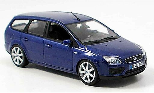 Ford Focus Turnier 1/43 Minichamps blau 2006 modellautos