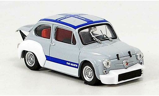 Fiat Abarth 1000 Berlina Corsa 1/43 Brumm Gruppe 2 grau blau 1970 modellautos