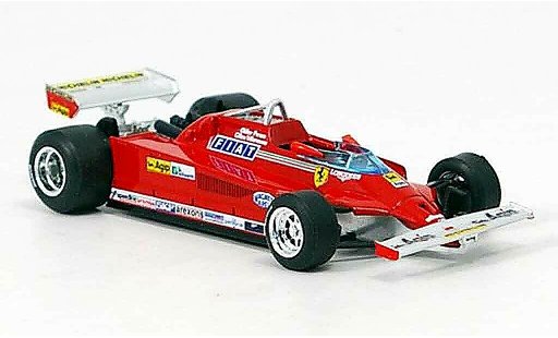 Ferrari 126 CK 1/43 Brumm turbo g.villeneuve test monza modellautos