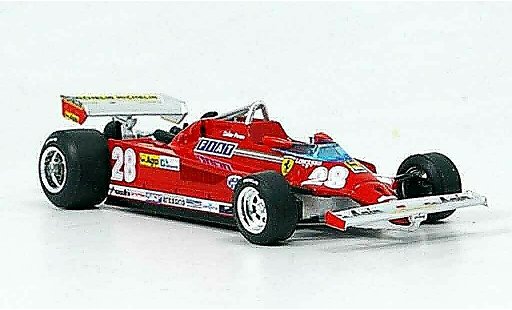 Ferrari 126 CK 1/43 Brumm turbo no.28 d.pironi gp italien modellautos