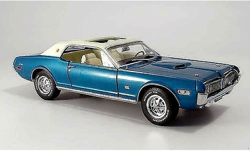 Mercury Cougar XR7 1/18 Sun Star xr7g blau weiss 1968 modellautos