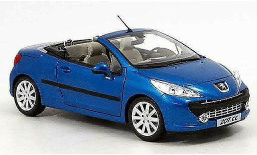 Peugeot 207 CC 1/18 Norev blau 2007 modellautos