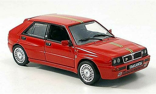 Lancia Delta Club Italia 1/43 Norev rot 1992 modellautos
