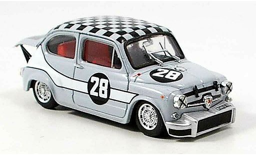 Fiat Abarth 1000 Berlina Corsa 1/43 Brumm No.28 Zandvoort 1969 modellautos