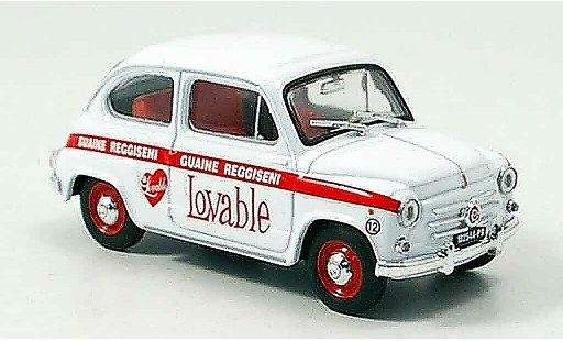 Fiat 600 Berlina 1/43 Brumm Intimo Lovable 1960 modellautos