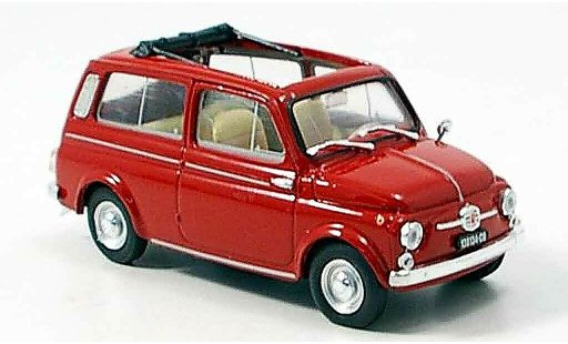 Fiat 500 Giardiniera 1/43 Brumm rot 1960 modellautos