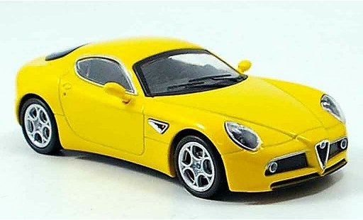 Alfa Romeo 8C competizione 1/43 M4 gelb 2007 modellautos