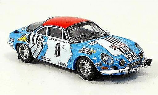 Alpine A110 rallye 1/43 Trofeu no.8 nicolas laverne monte carlo 1975 modellautos