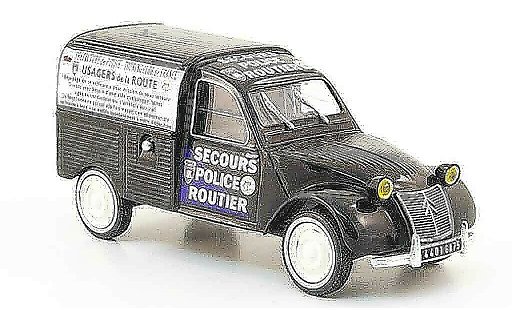 Citroen 2CV police 1/43 IXO kastenente secours routier modellautos