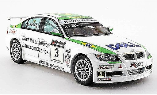 Bmw 320 WTCC 1/43 Spark E90 si No.3 A.Farfus 2007 modellautos