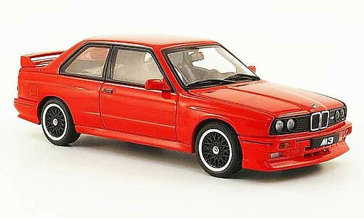 Bmw M3 evo 2 1/43 Autoart E30 Evolution Cecotto Edition rot 1989 modellautos