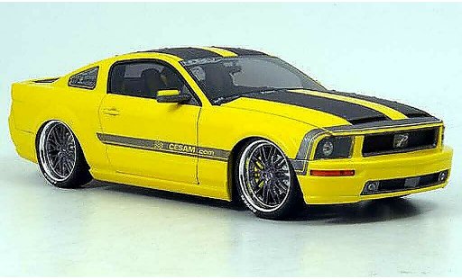 Ford Mustang Cesam 1/18 Norev gelb Parotech 2007 modellautos