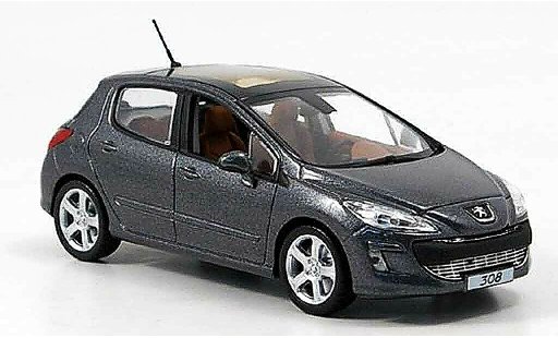 Peugeot 308 Feline 1/43 Norev 5 portes grau 2007 modellautos