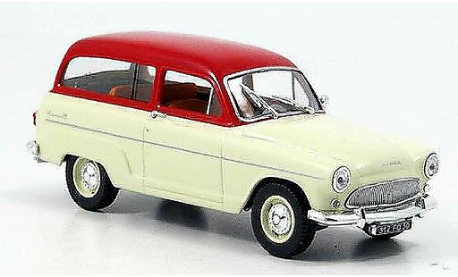 Simca P 60 Ranch 1/43 Norev beige/ rot 1961 modellautos