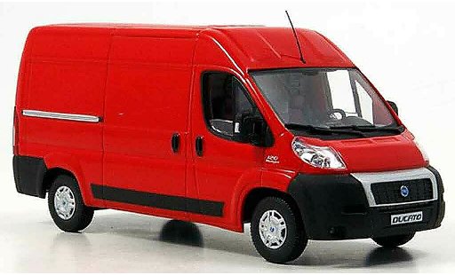 Fiat Ducato Kasten 1/43 Norev rot Kastenwagen 2006 modellautos