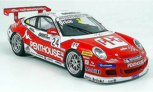 Porsche 911 GT3 CUP 1/18 Autoart 2007 no.24 penthouse modellautos