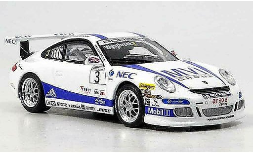 Porsche 911 GT3 CUP 1/43 Minichamps 2007 Araxa Racing modellautos