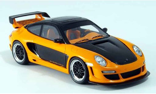 Gemballa GTR 650 1/43 Spark schwarz orange 2007 modellautos