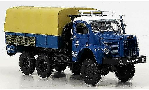 Berliet GBC camion 1/43 Norev 8 6x6 Gazelle blau 1959 modellautos