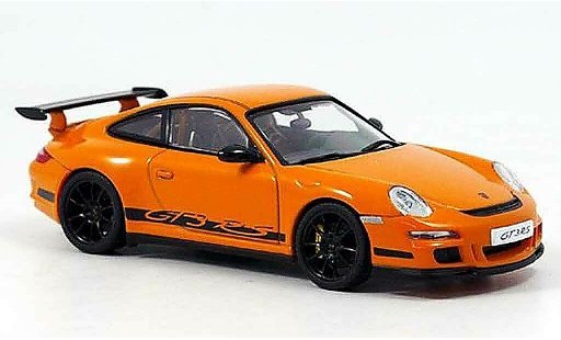 Porsche 911 GT3 RS 1/43 Autoart orange schwarz modellautos
