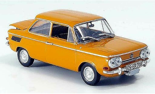 NSU TTS Base 1/43 Norev orange Targa 1968 modellautos