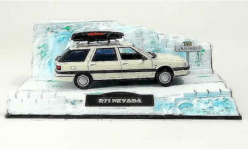 Renault 21 Nevada 1/43 Norev depart au ski avec dachbarres de toit 1986 modellautos