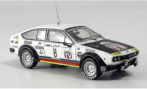 Alfa Romeo Alfetta gtv 2.0 1/43 M4 V Alfetta 2000 turbodelta No.8 Rally Zypern 1980 modellautos