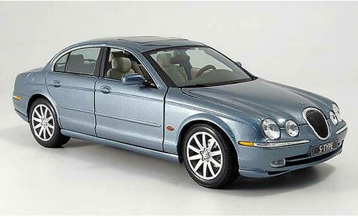 Jaguar S-Type Base 1/18 Maisto blau grau modellautos
