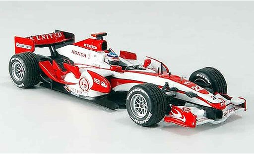 Honda F1 Base 1/43 Minichamps Super Aguri SA07 T. Sato Zweite Saisonhalfte 2007 modellautos